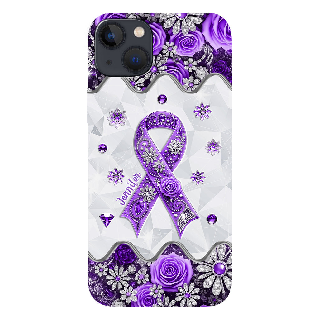 Cancer Awareness - Personalized Pancreatic Cancer Awareness Full Print Phone Case