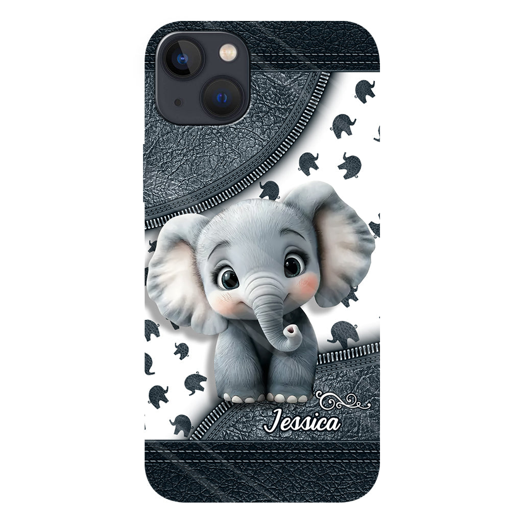 Cute Baby Elephant - Personalized Elephant Full Print Phone Case