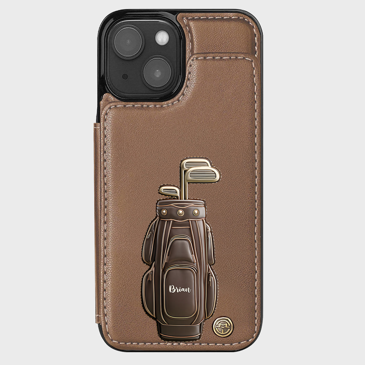Luxury Gift For Golfer Custom Name - Personalized Golf Wallet Phone Case