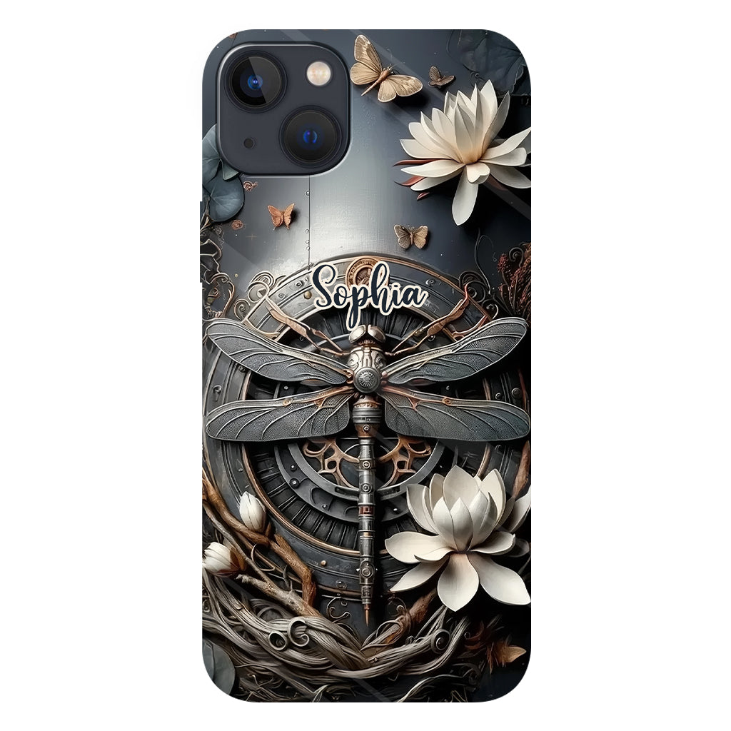 Black Dragonfly - Personalized Dragonfly Full Print Phone Case