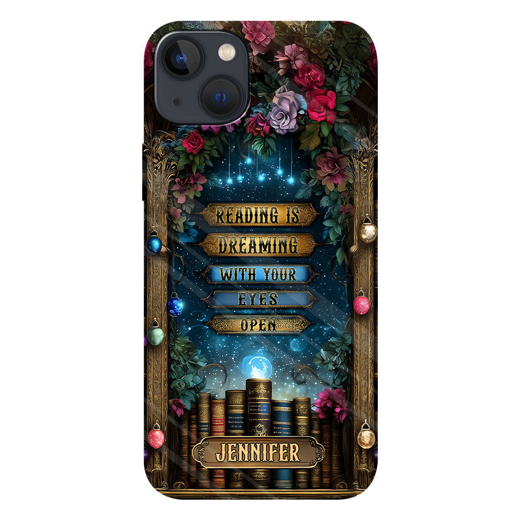Reading is Dreaming - Personalized Book Full Print Phone Case