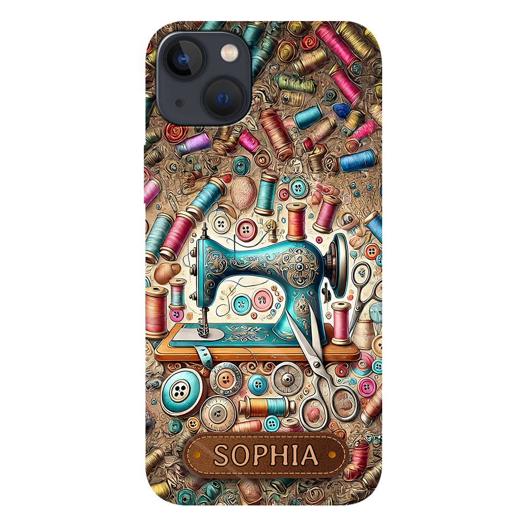 Love Sewing - Personalized Sewing Full Print Phone Case