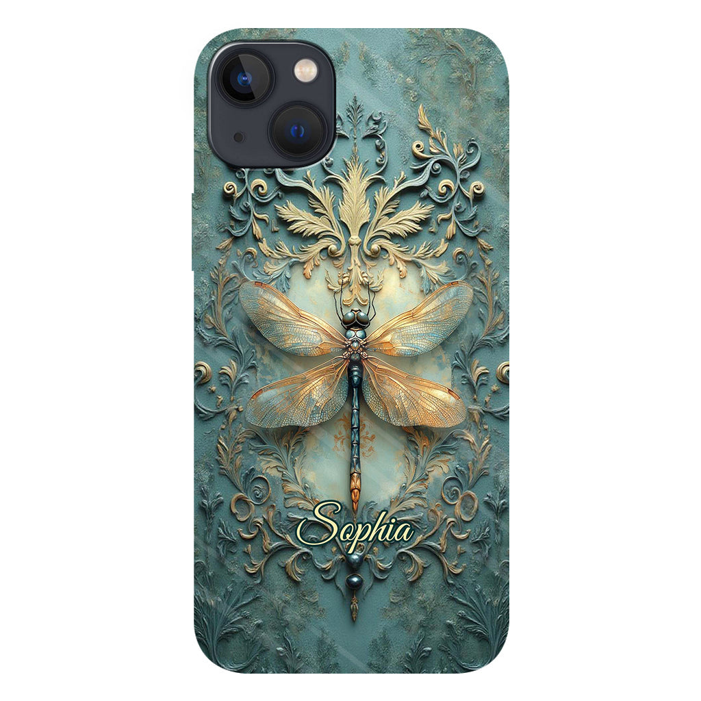 Stunning Dragonfly - Personalized Dragonfly Full Print Phone Case