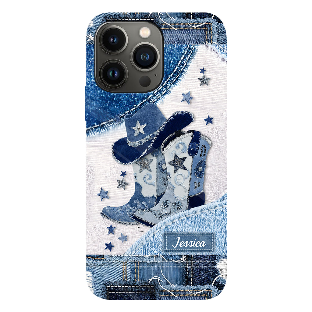 Cowgirl Boots - Personalized Cowgirl Full Print Phone Case