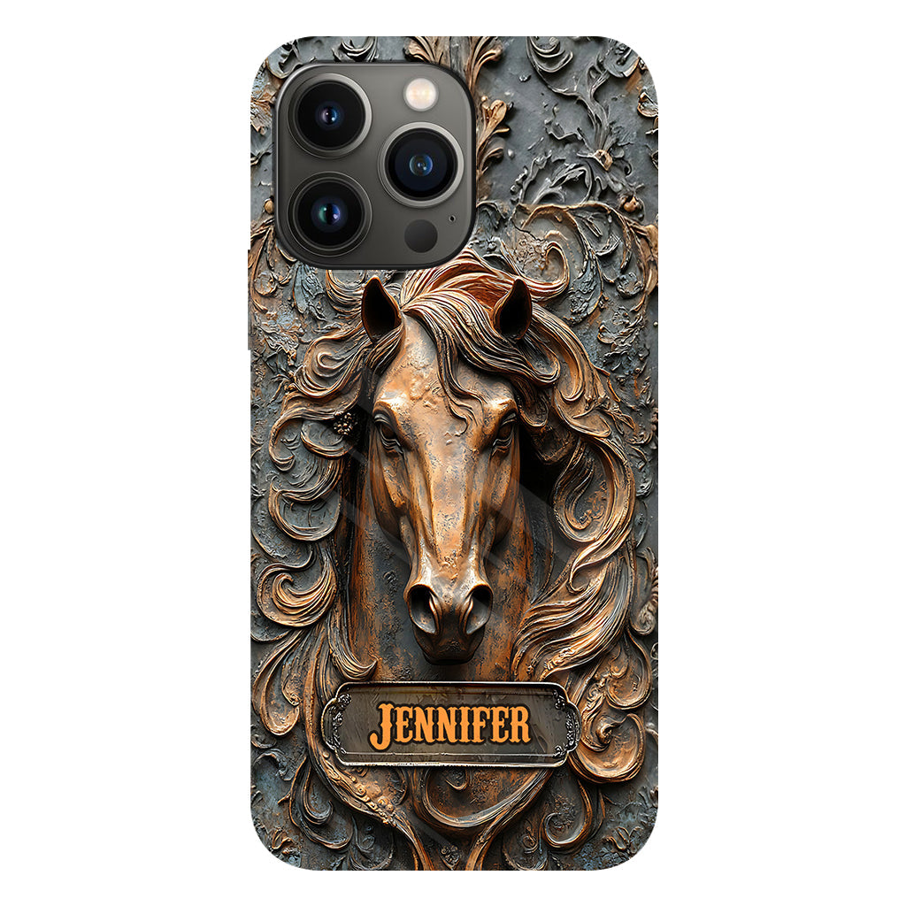 Love Horses - Personalized Horse Full Print Phone Case