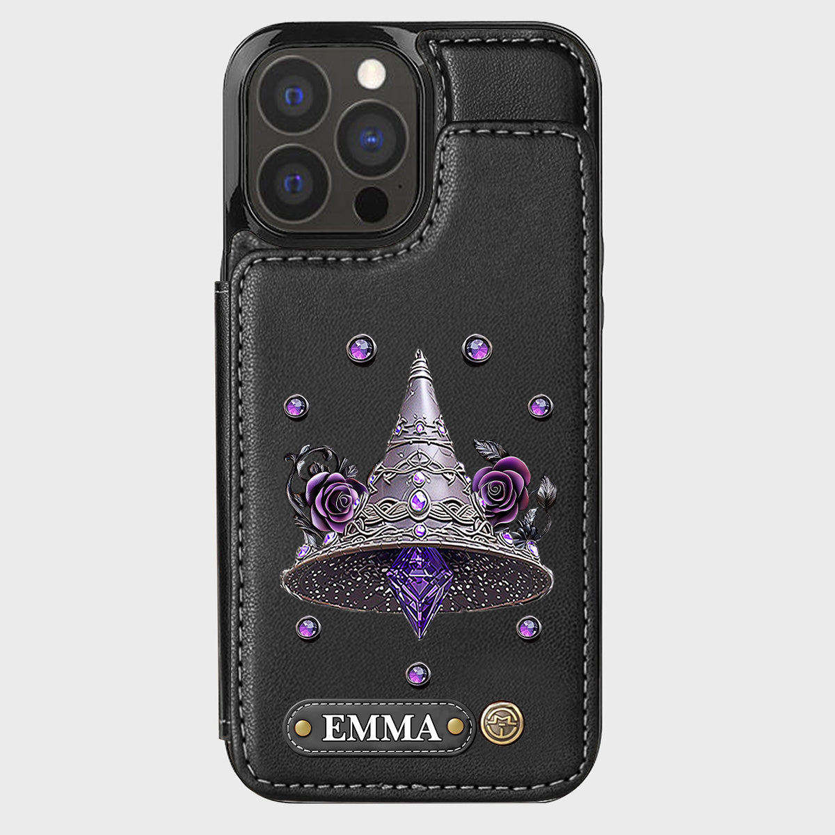 Beautiful Witch Hat - Personalized Witch Wallet Phone Case