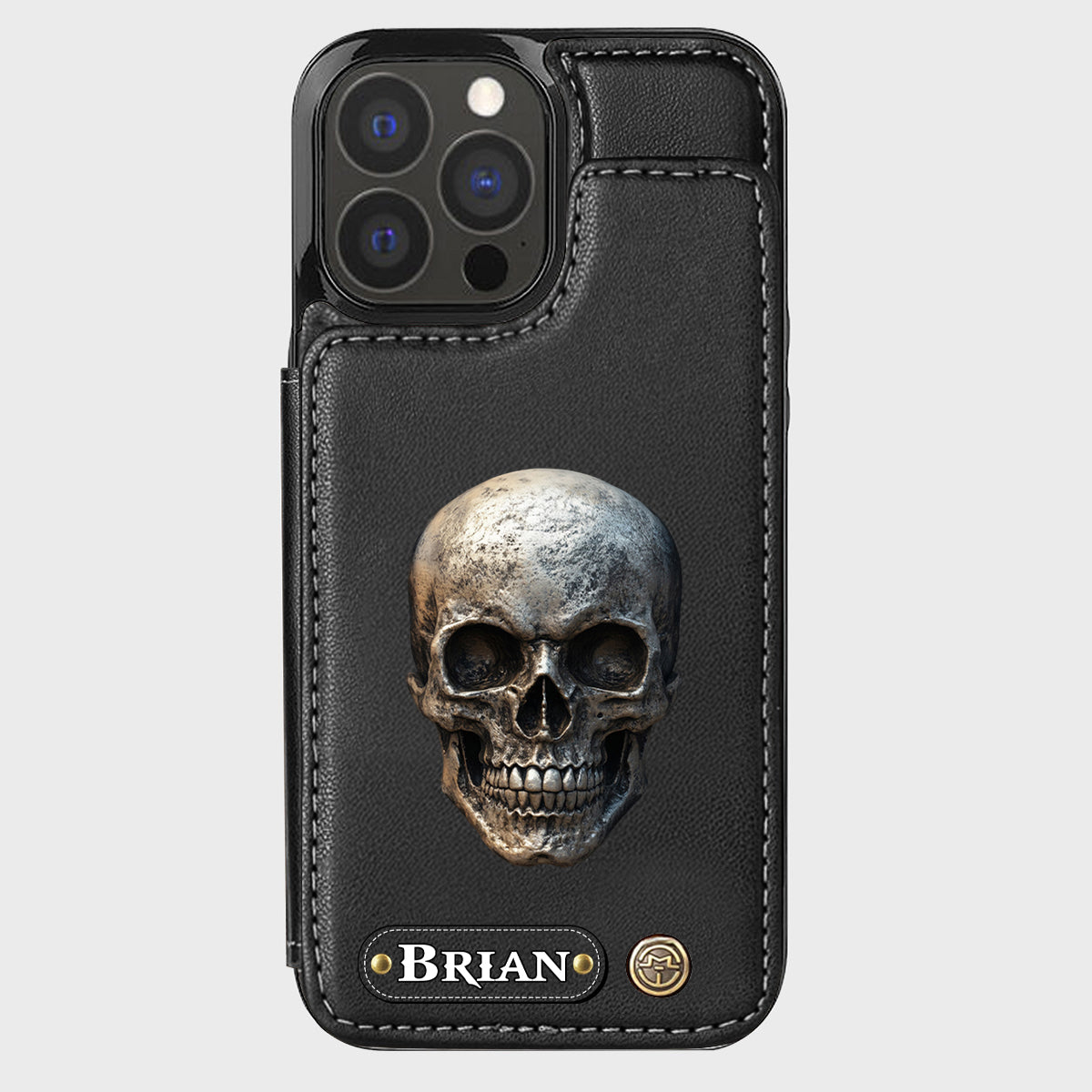 You & Me We Got This - Personalized Skull Wallet Phone Case