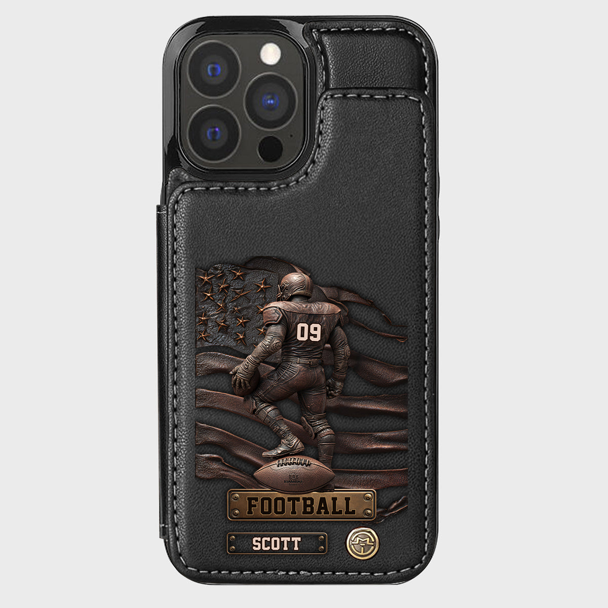 Game Day - Personalized Football Wallet Phone Case