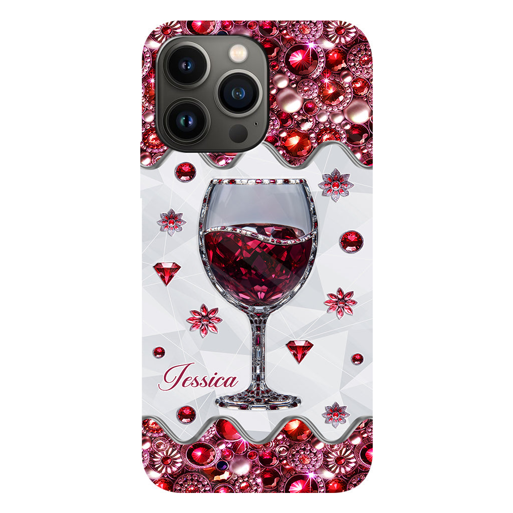 Just A Girl Who Loves Wine - Personalized Wine Full Print Phone Case