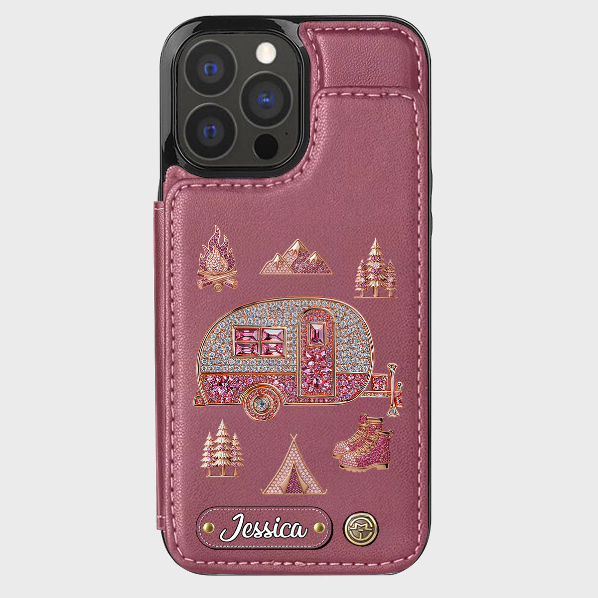 Love Camping - Personalized Camping Wallet Phone Case
