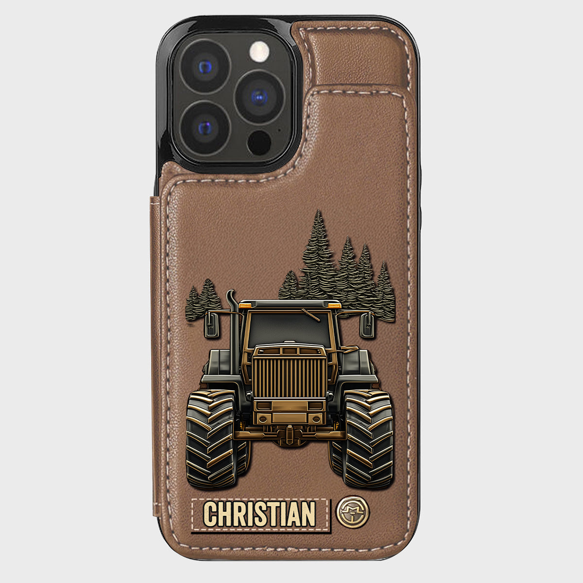 Tractor Ride - Personalized Tractor Wallet Phone Case