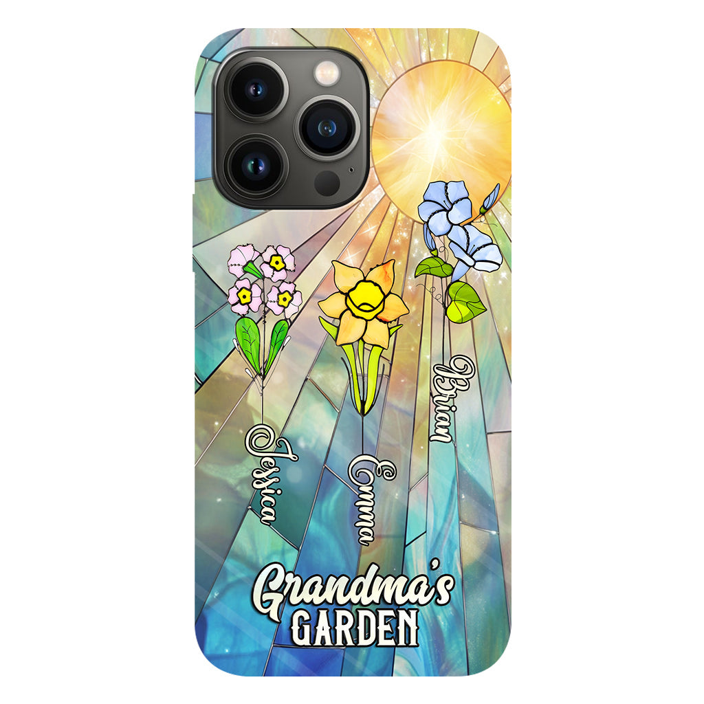 Grandma's Garden - Personalized Grandma Full Print Phone Case