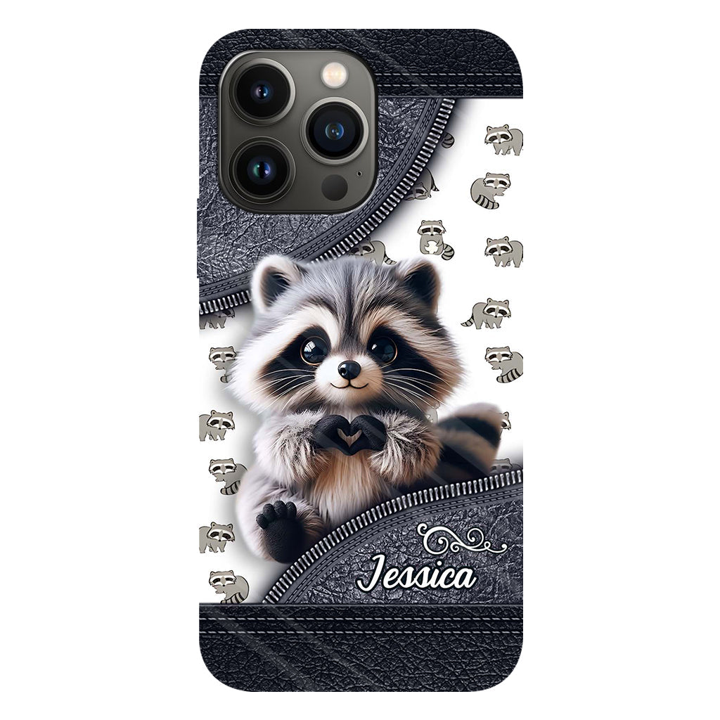Adorable Raccoon - Personalized Raccoon Full Print Phone Case