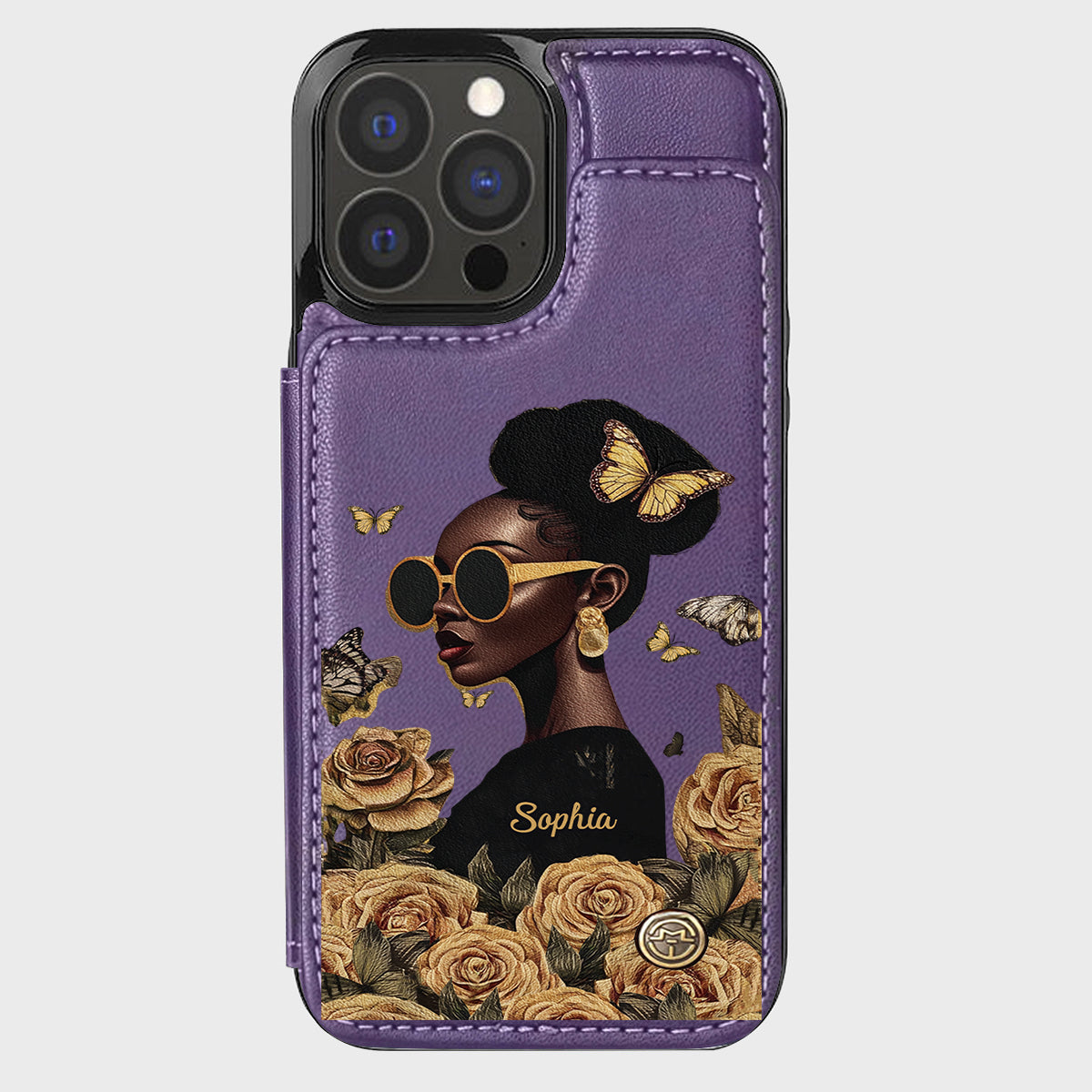 Empowered Beauty - Personalized African American Wallet Phone Case