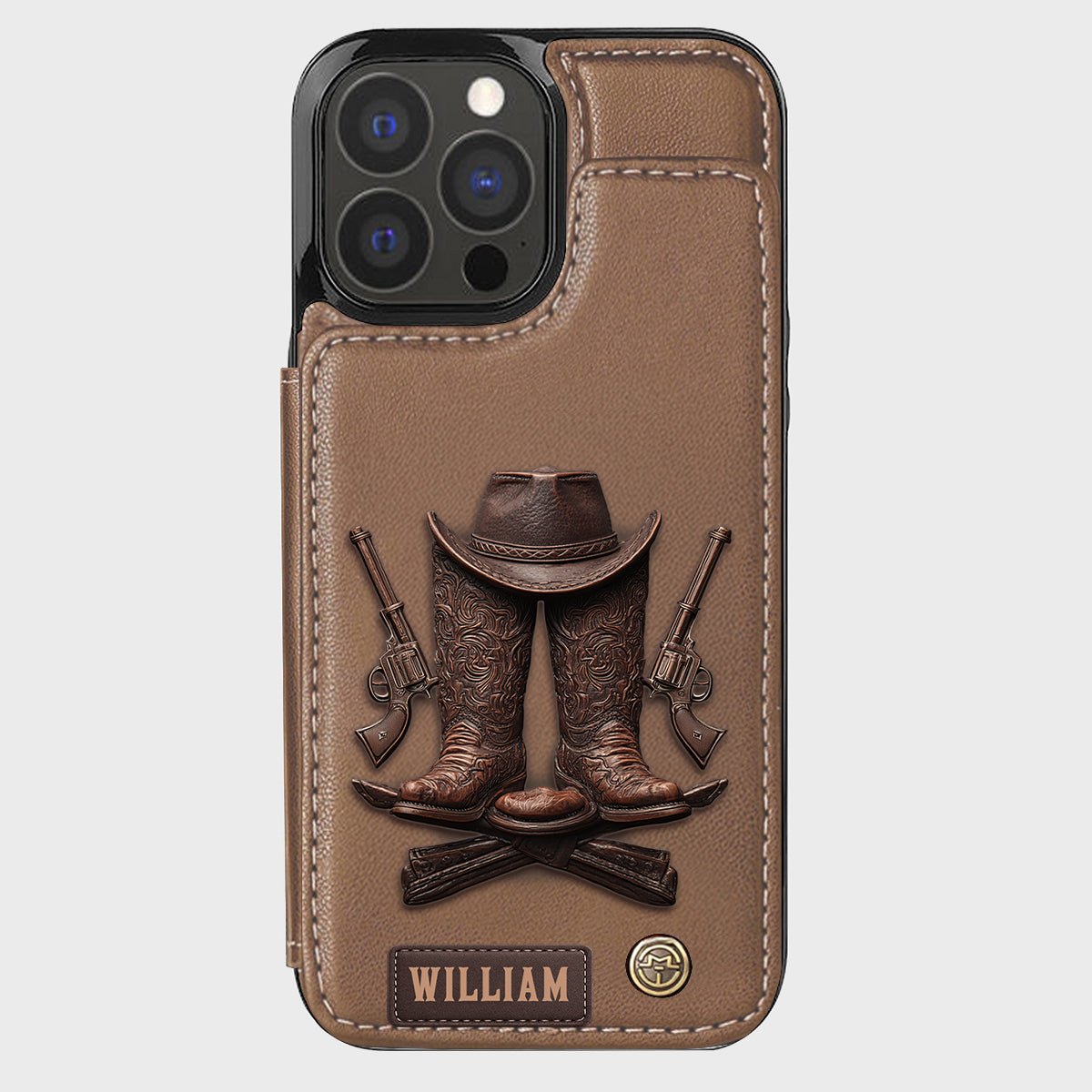 Western Spirit - Personalized Western Outfit Wallet Phone Case
