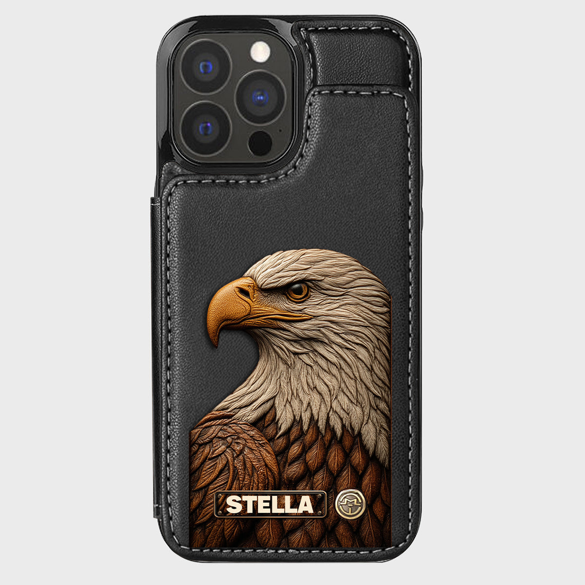 Majestic Eagle - Personalized Bald Eagle Wallet Phone Case