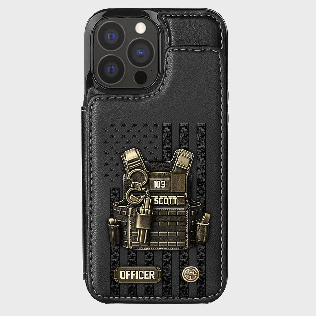 Proud Police - Personalized Police Officer Wallet Phone Case