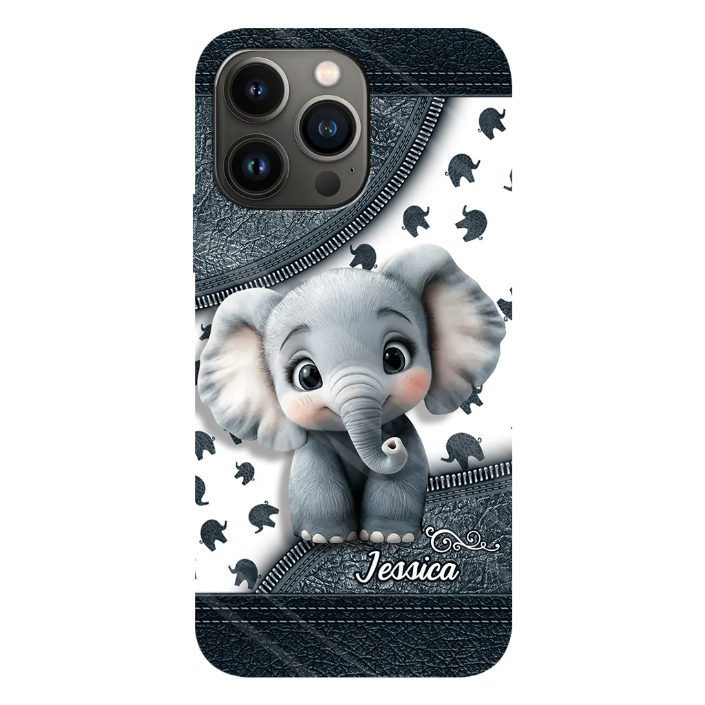 Cute Baby Elephant - Personalized Elephant Full Print Phone Case
