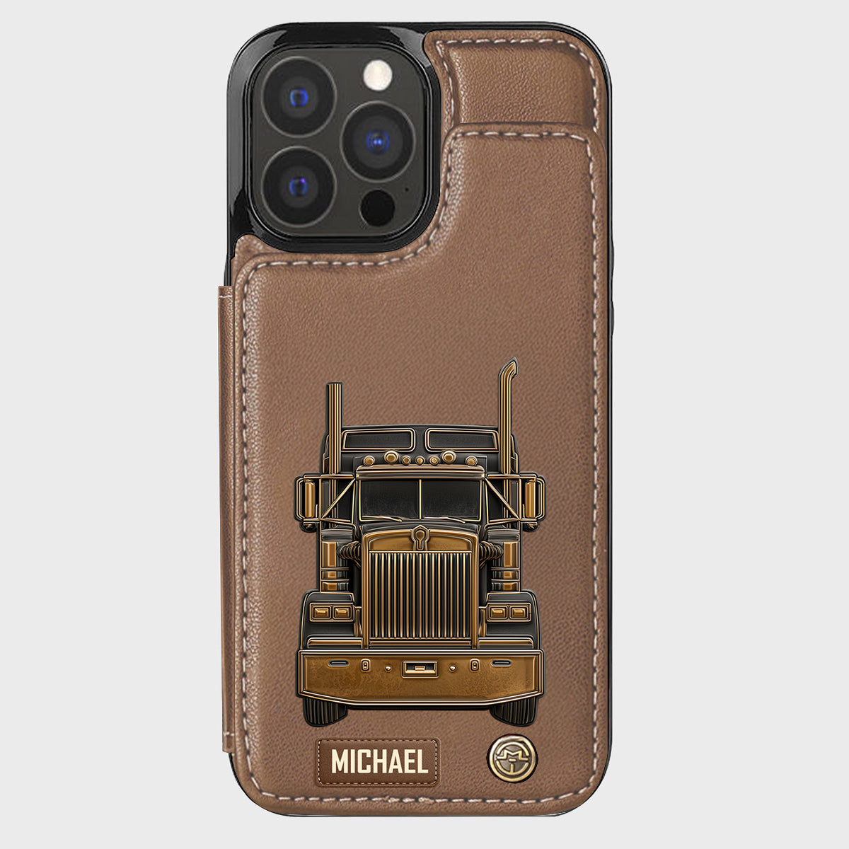 Truck Driver - Personalized Trucker Wallet Phone Case