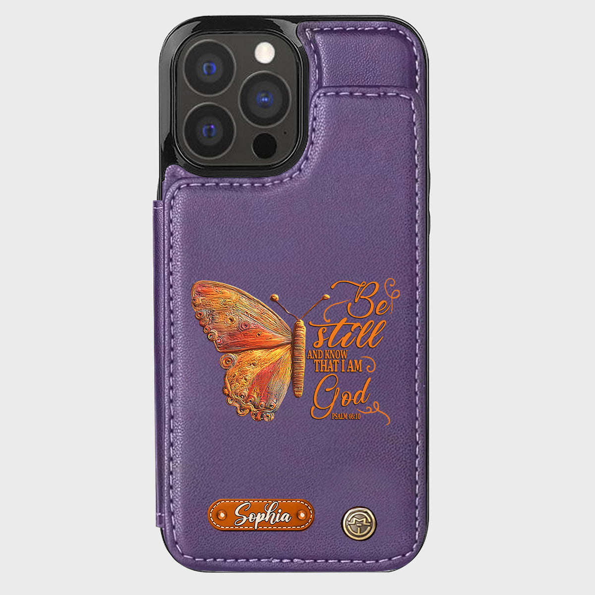 Be Still And Know That I Am God - Personalized Christian Wallet Phone Case