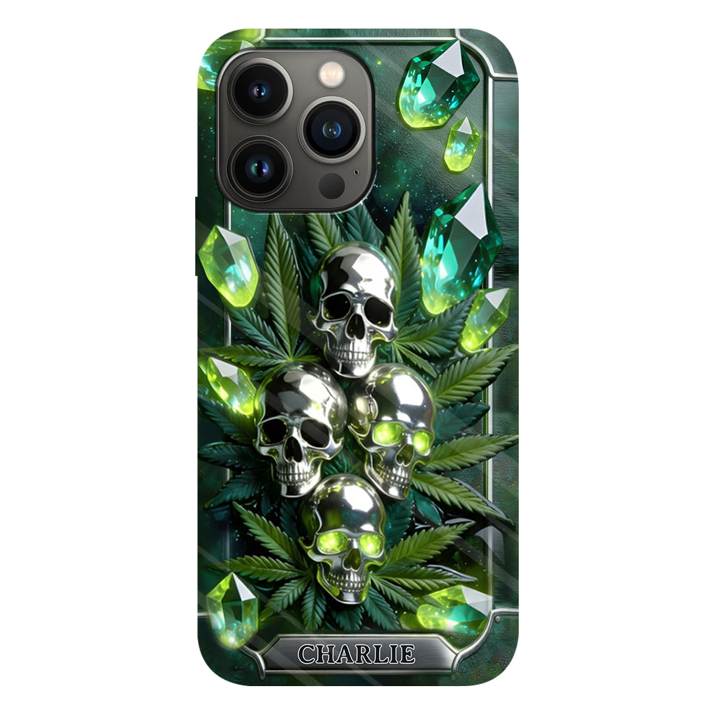 Smokers - Personalized Weed Full Print Phone Case & Phone Grip