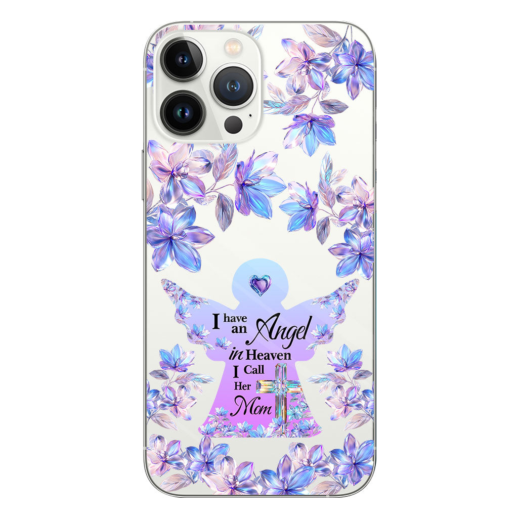 Angel In Heaven - Personalized Memorial Clear Phone Case