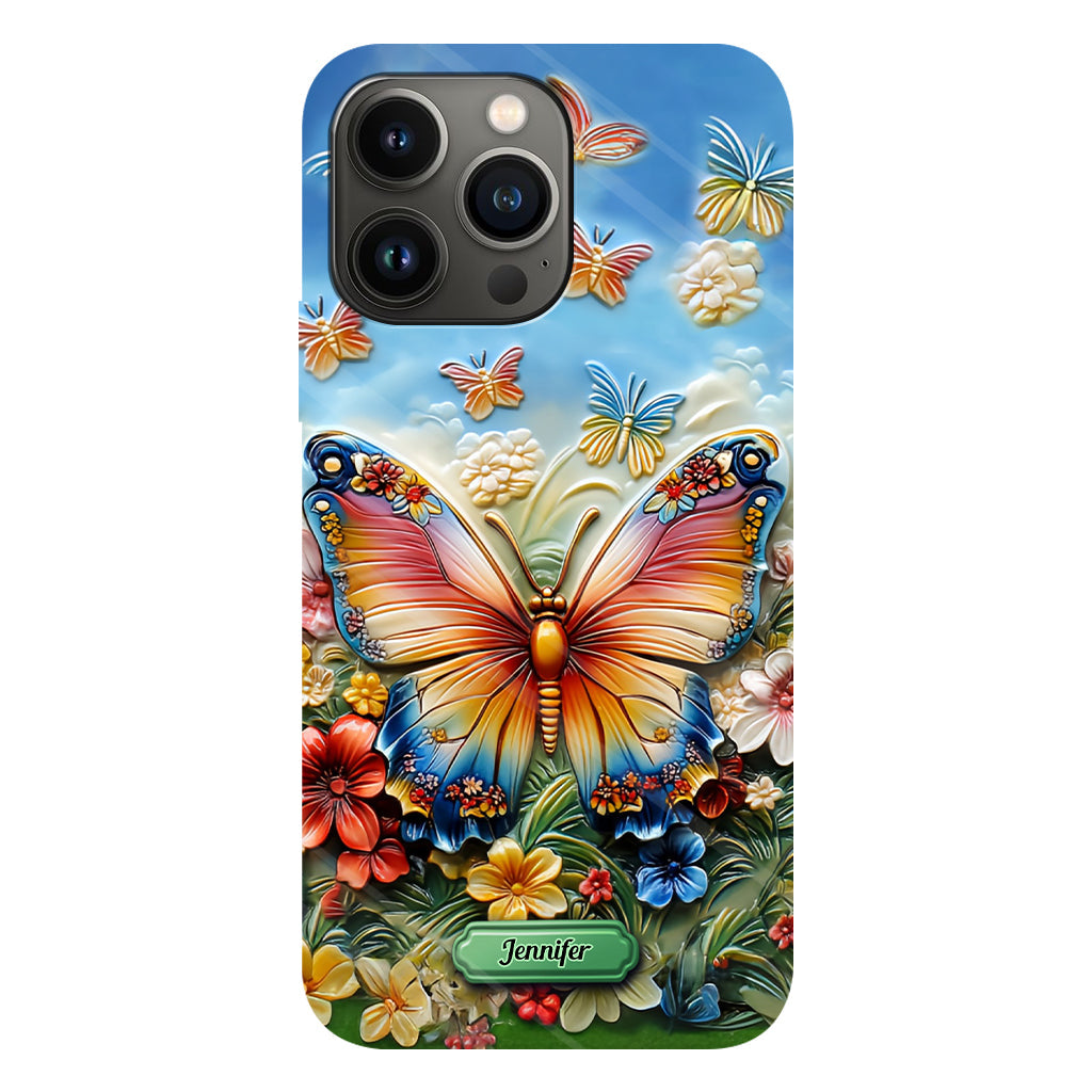 Beautiful Butterfly Bee Dragonfly Hummingbird - Personalized Butterfly Full Print Phone Case