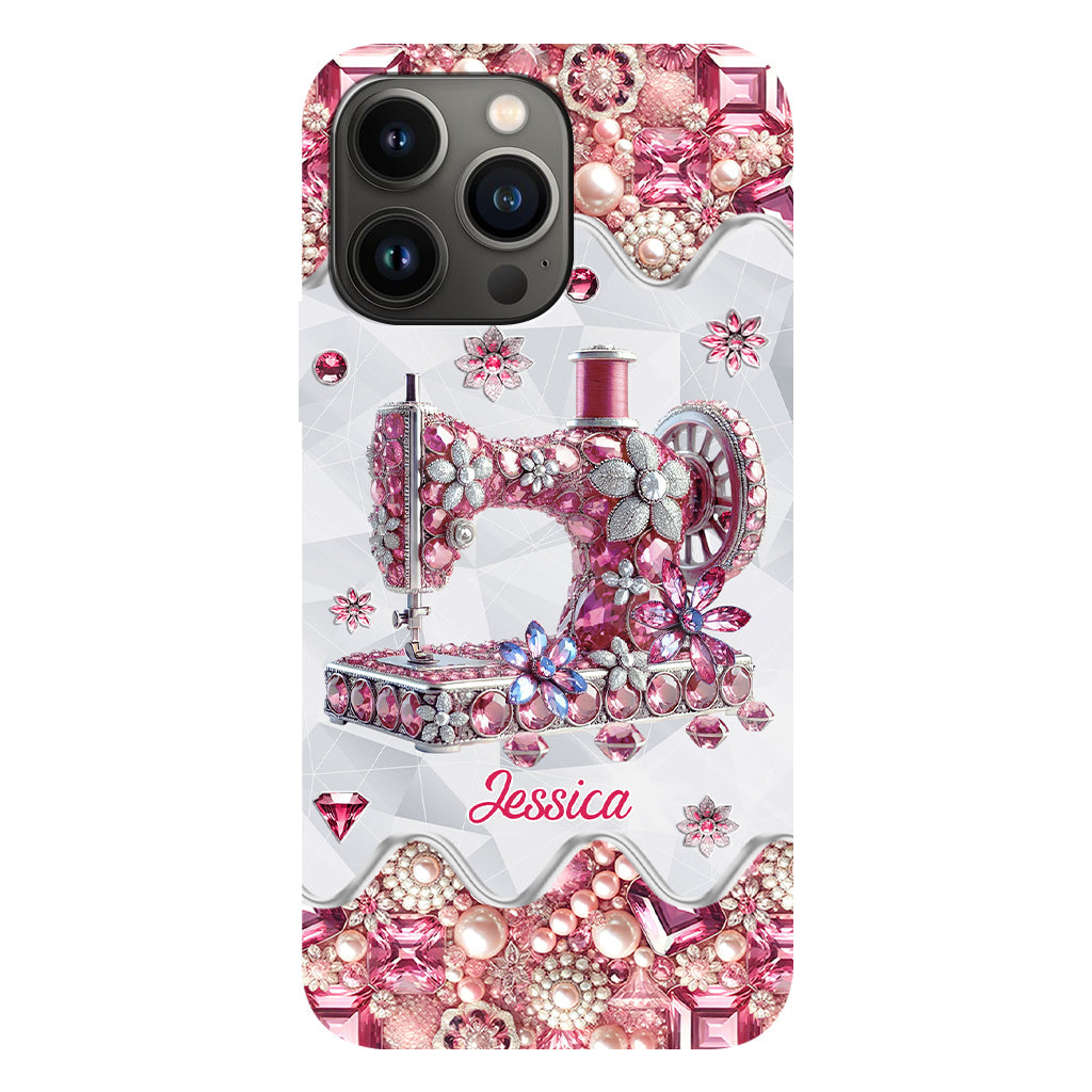 Just A Girl Who Loves Sewing - Personalized Sewing Full Print Phone Case