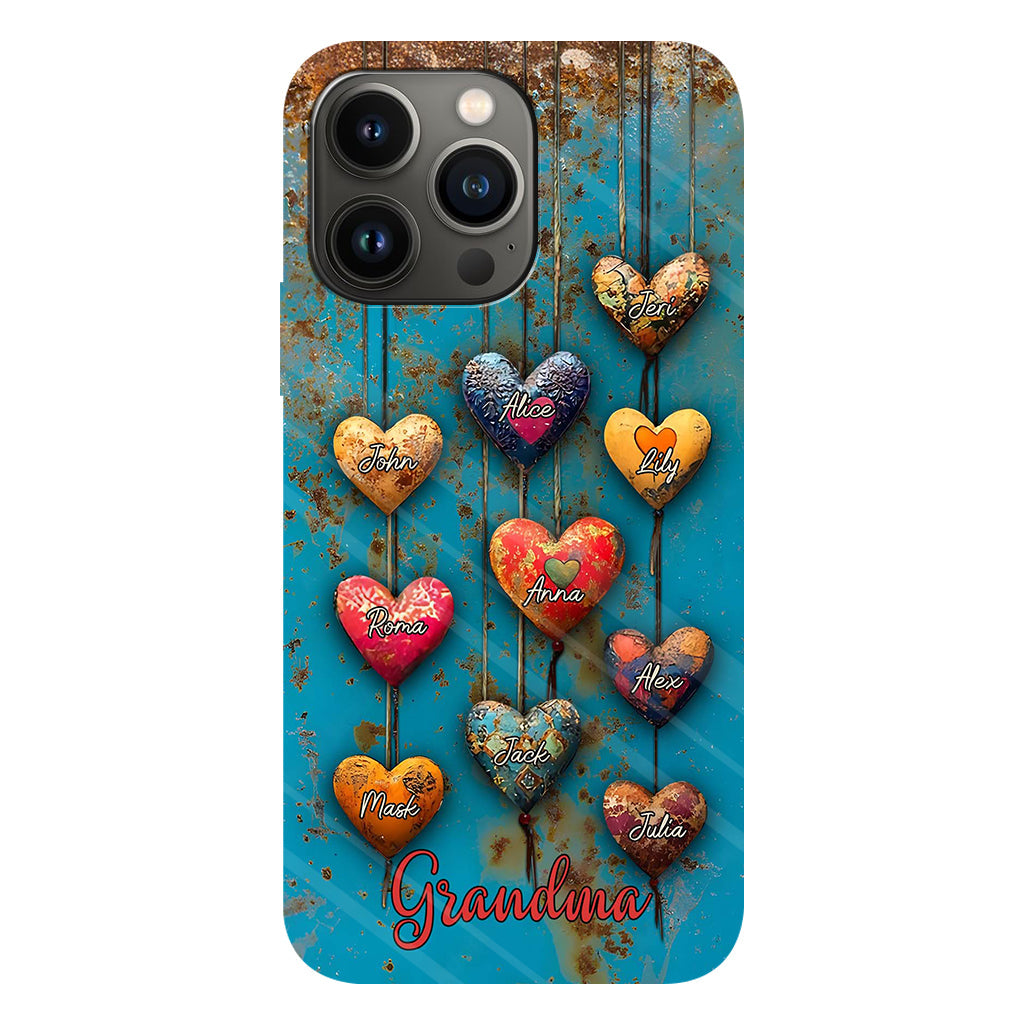 Grandma's Mom's Sweethearts - Personalized Grandma Full Print Phone Case