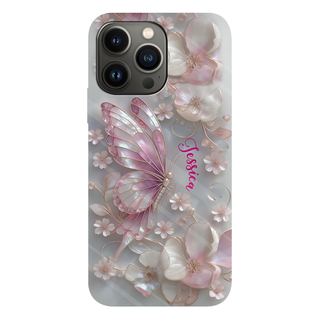 Love Butterflies - Personalized Butterfly Full Print Phone Case