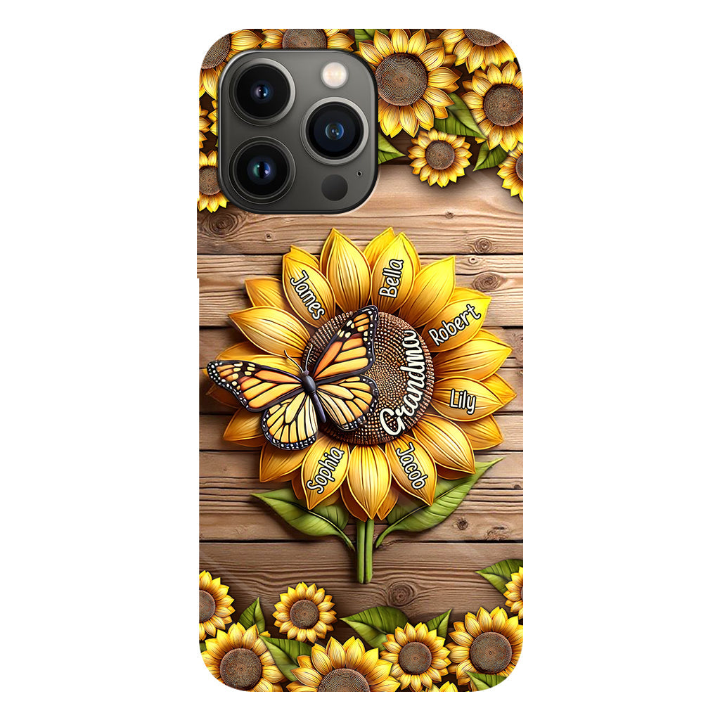 You Are My Sunshine Grandma Mom - Personalized Grandma Full Print Phone Case