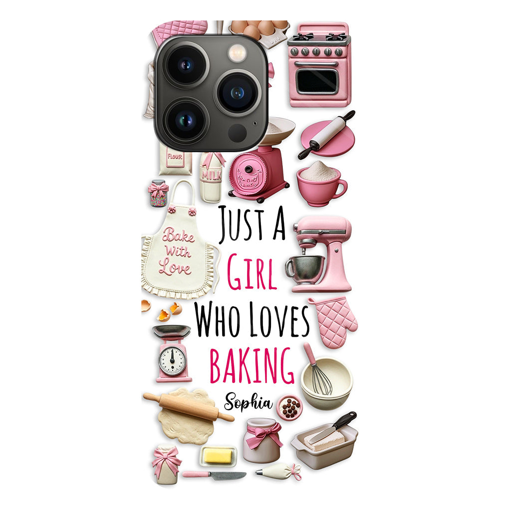Just A Girl Who Loves Baking - Personalized Baking Full Print Phone Case