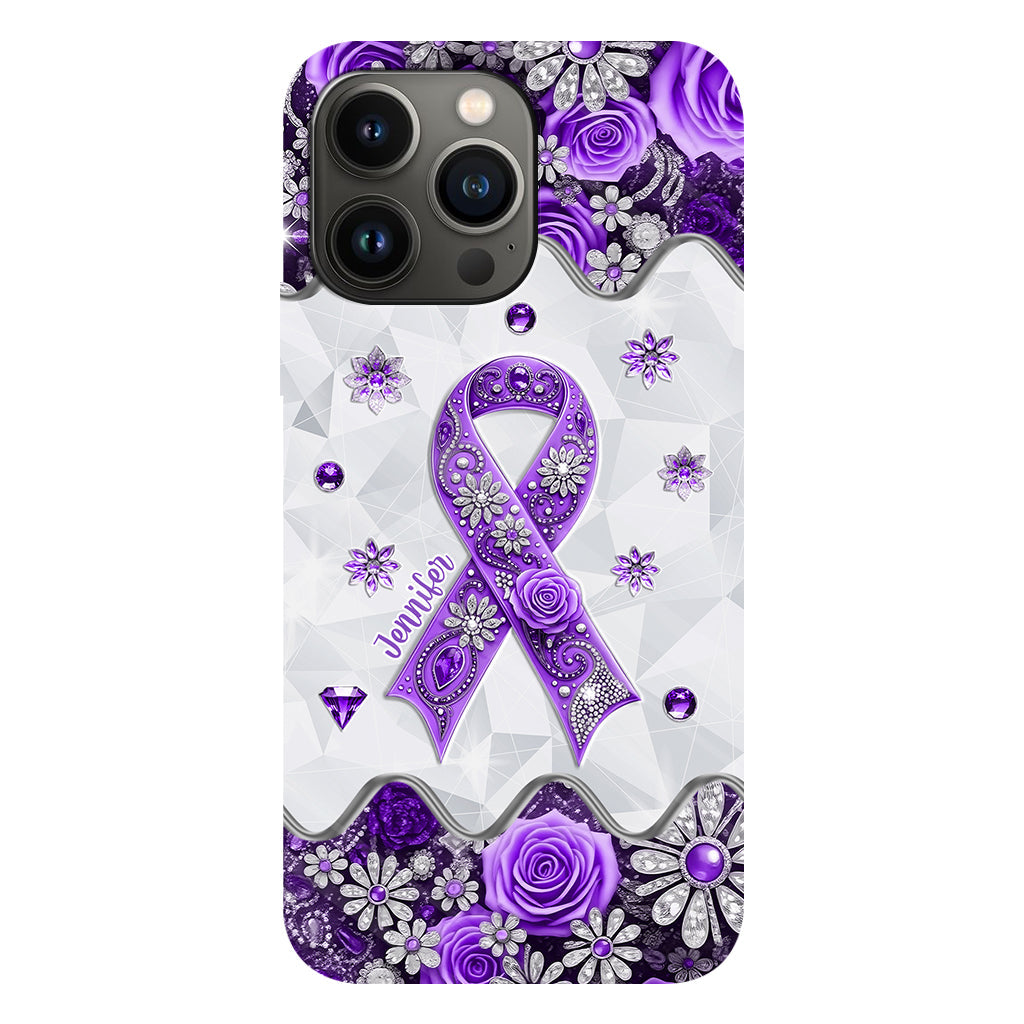 Cancer Awareness - Personalized Pancreatic Cancer Awareness Full Print Phone Case