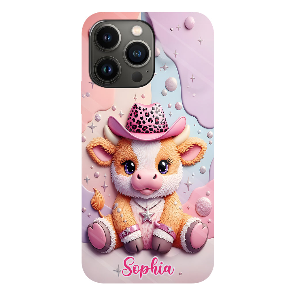 Adorable Highland Cow - Personalized Highland Cow Full Print Phone Case