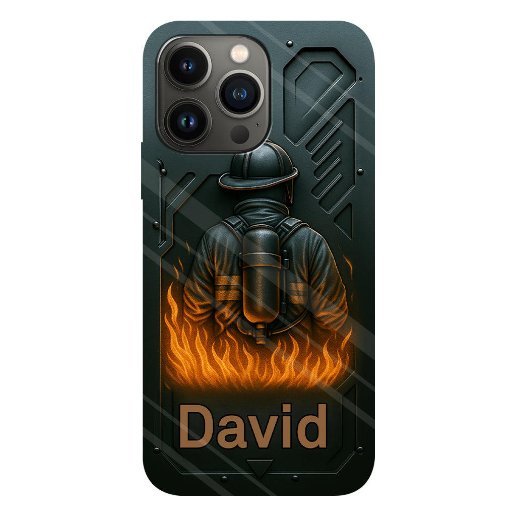 The Strone One - Personalized Firefighter Full Print Phone Case