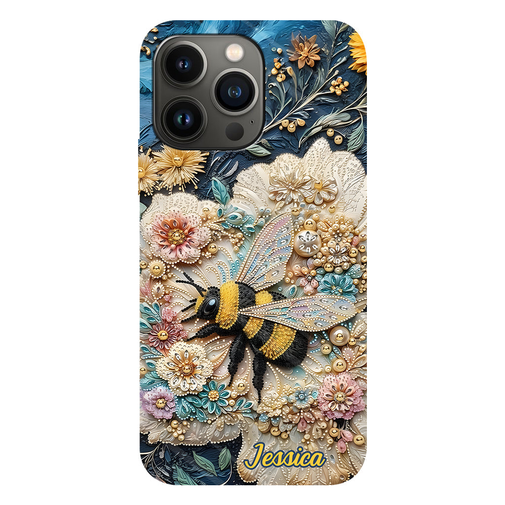Bee Kind - Personalized Bee Full Print Phone Case