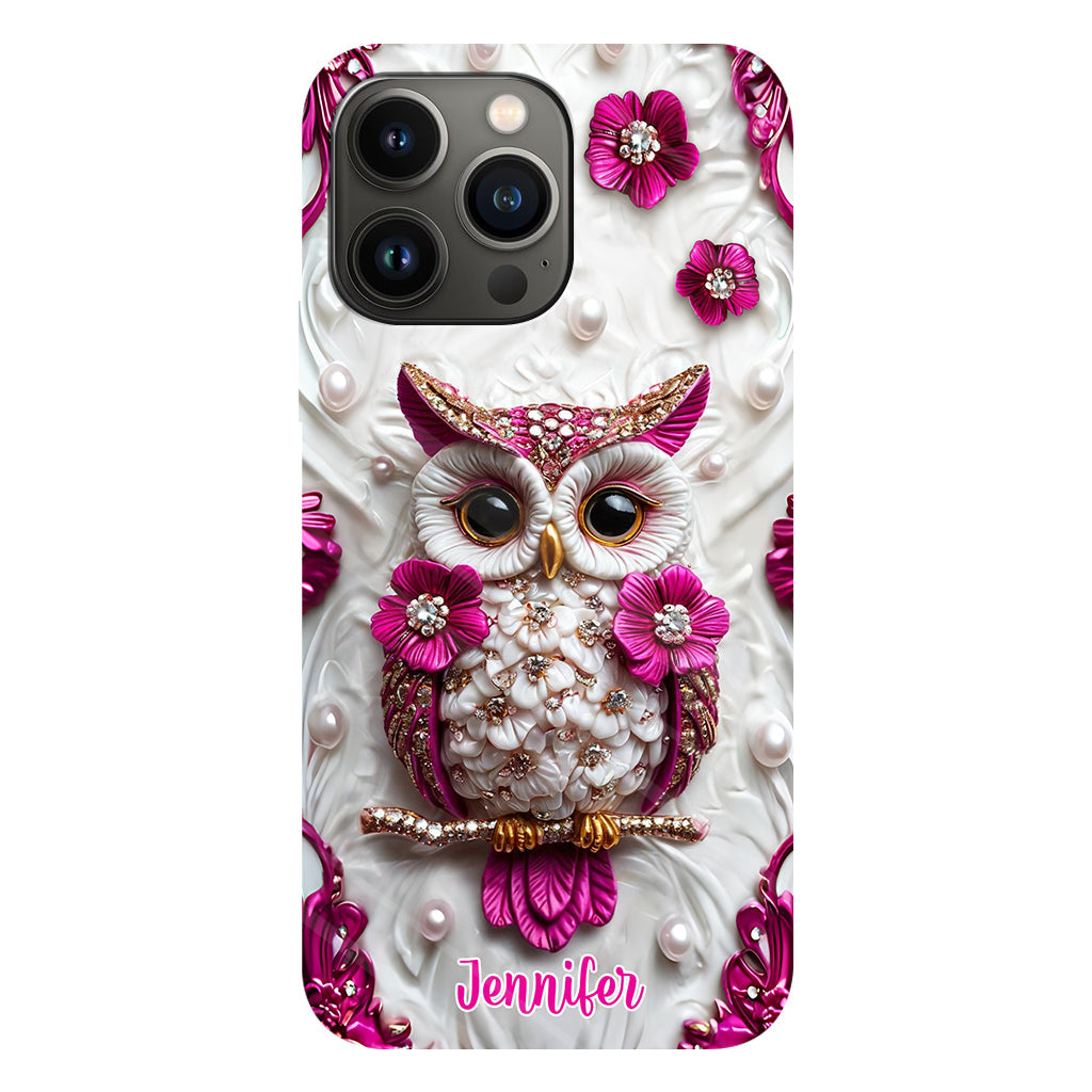 Beautiful Owl - Personalized Owl Full Print Phone Case