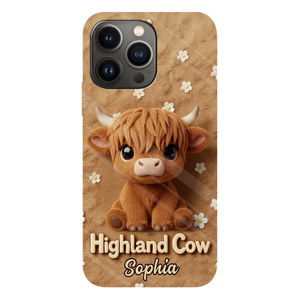 Just A Girl Who Loves Highland Cows - Personalized Highland Cow Full Print Phone Case