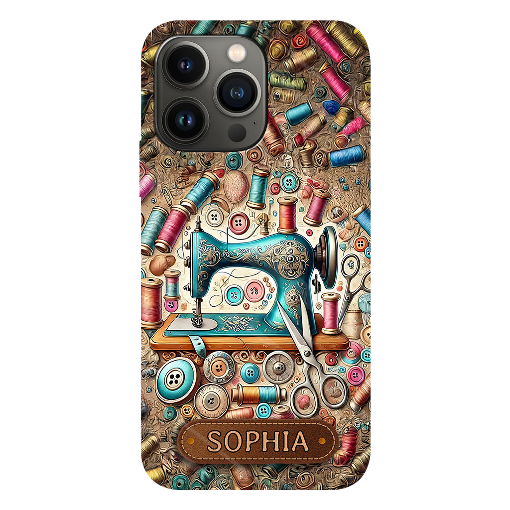 Love Sewing - Personalized Sewing Full Print Phone Case