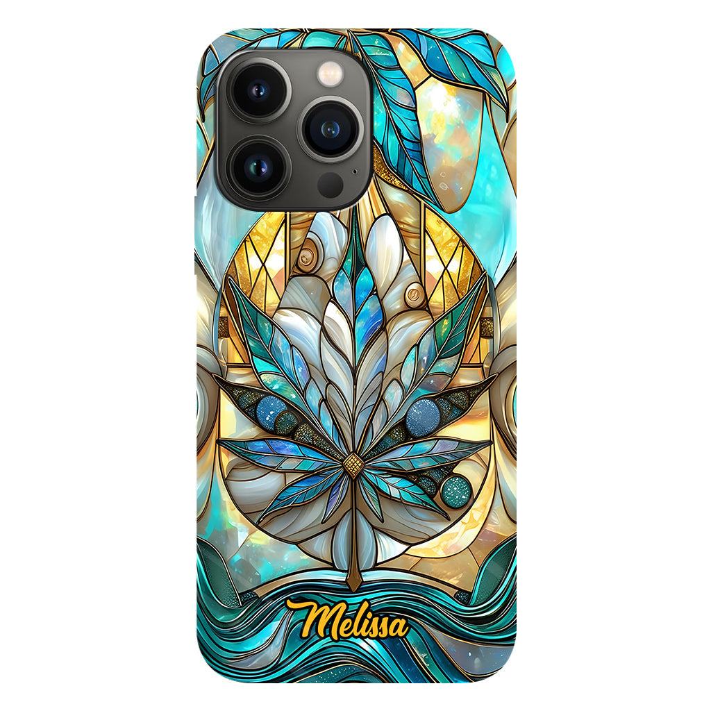 Stunning Leaf - Personalized Weed Full Print Phone Case