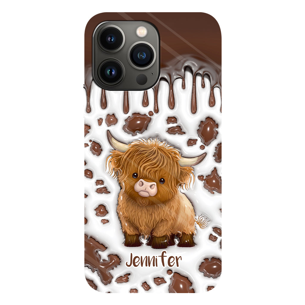 Just A Girl Who Loves Highland Cow - Personalized Full Print Phone Case