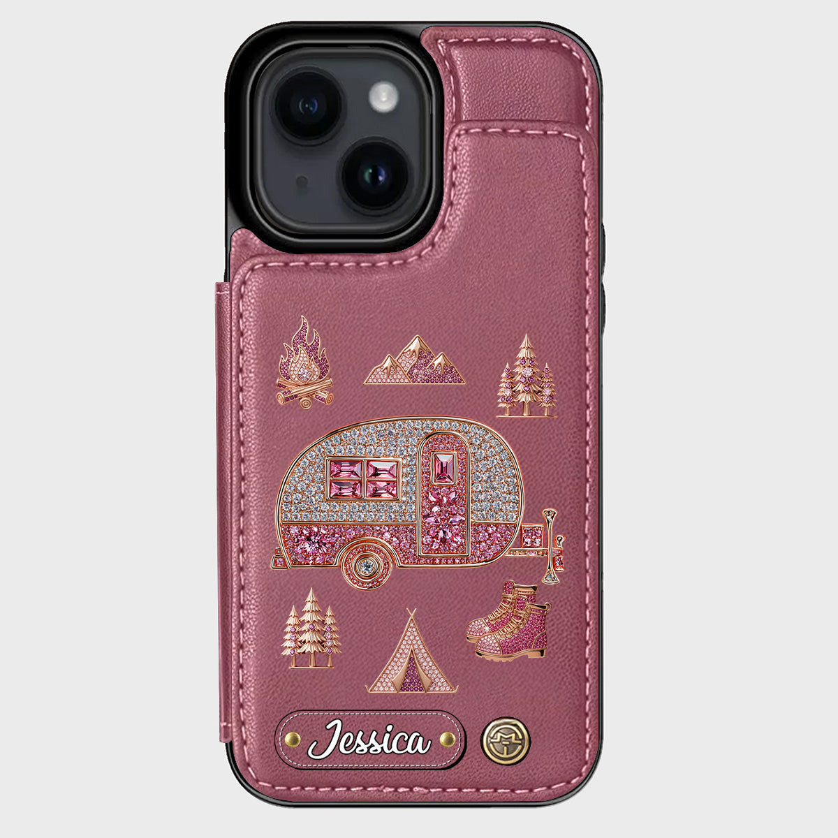 Love Camping - Personalized Camping Wallet Phone Case