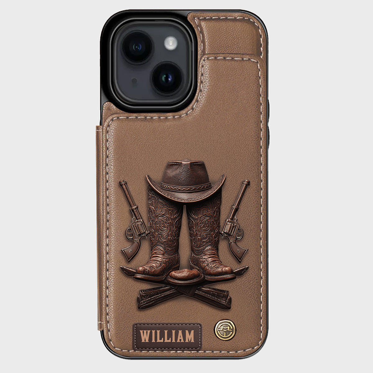 Western Spirit - Personalized Western Outfit Wallet Phone Case