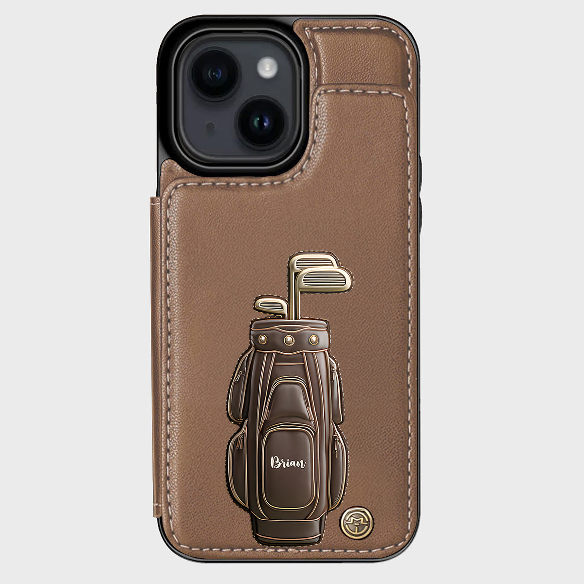 Luxury Gift For Golfer Custom Name - Personalized Golf Wallet Phone Case