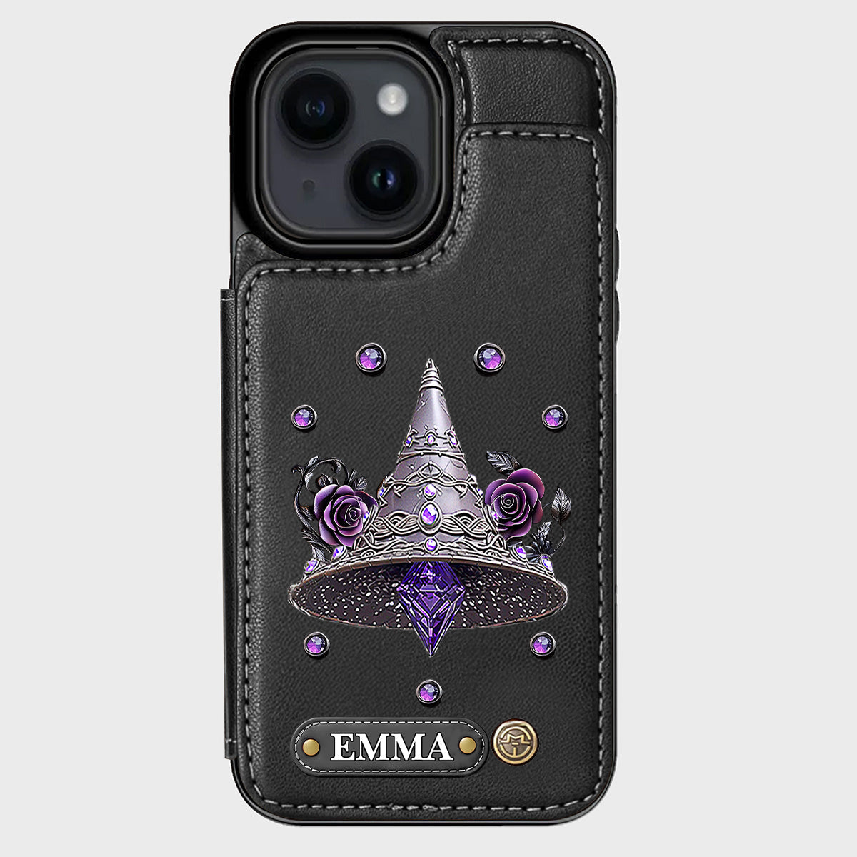 Beautiful Witch Hat - Personalized Witch Wallet Phone Case