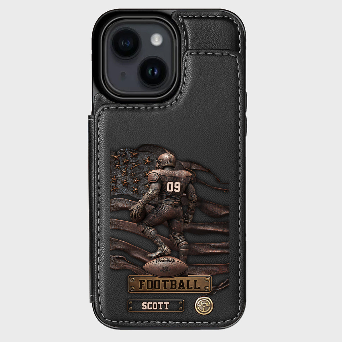 Game Day - Personalized Football Wallet Phone Case