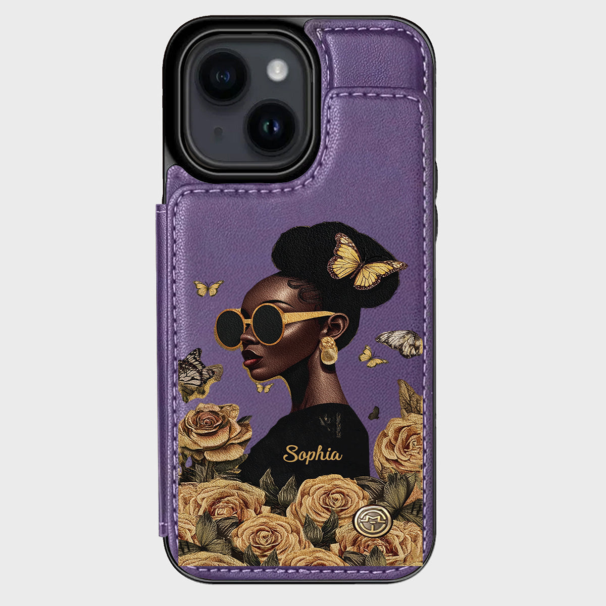 Empowered Beauty - Personalized African American Wallet Phone Case