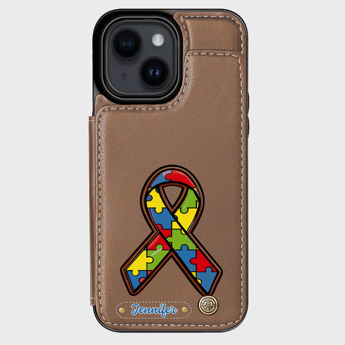Autism Awareness - Personalized Autism Awareness Wallet Phone Case
