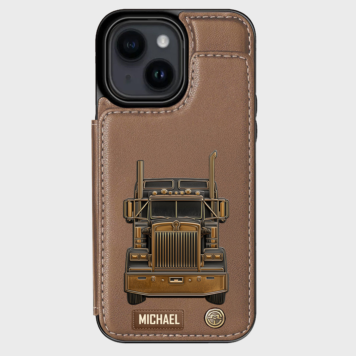 Truck Driver - Personalized Trucker Wallet Phone Case