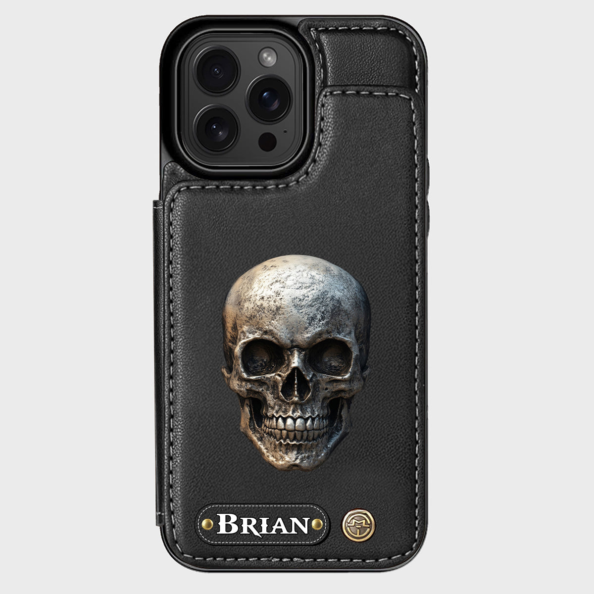 You & Me We Got This - Personalized Skull Wallet Phone Case